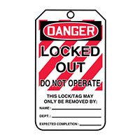 Panduit Corp - PCT-1055 - SFTYTAG,LO DGR LOCKED OUT DO NT