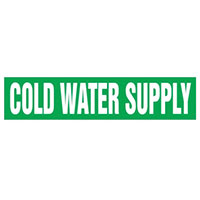 Panduit Corp - PPMA1123A - SS PIPE MRKR, COLD WATER SUPPLY,