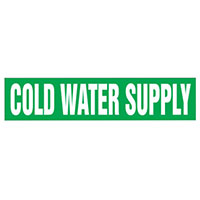 Panduit Corp - PPMS1123A - ST PIPE MRKR, COLD WATER SUPPLY,