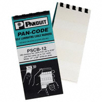 Panduit Corp - PSCB-12 - BOOK S LAM WRITEON .5X1.5" 10PK