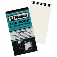 Panduit Corp - PSCB-5Y - BOOK S LAM WRITEON 1X5" 10PK