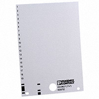 Phoenix Contact - 0828792 - PLASTIC LABEL CARD WHITE UNLABEL