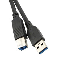 Qualtek - 3023003-01M - CABLE USB 3.0 A TO B 3.28'