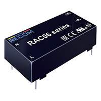Recom Power - RAC06-12DC - AC/DC CONVERTER +/-12V 6W
