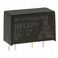 Recom Power - R12P05S/R8 - CONV DC/DC 1W 12VIN 05VOUT