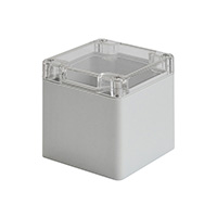 Bopla Enclosures - 02225100 - BOX PLSTC GRAY/CLR 3.23" X 3.15"