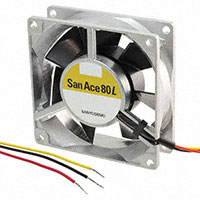 Sanyo Denki America Inc. - 109L0824M401 - FAN 80X25MM 24VDC RBLS TACH