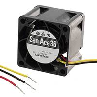 Sanyo Denki America Inc. - 9GV3612G301 - FAN 36X28MM 12VDC VANE TACH