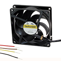 Sanyo Denki America Inc. - 9WL0924P4J001 - FAN 92X25MM 24VDC RBLS IP68