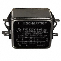 Schaffner EMC Inc. - FN2320Y-3-06 - LINE FILTER 250VAC 3A CHASS MNT