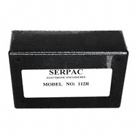 Serpac - 112R,BK - BOX ABS BLACK 3.6"L X 2.25"W