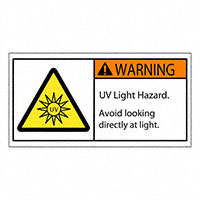 3M (TC) - SAFLBL-2X4-043-25/PK - SAFETY LABEL - WARNING - UV LIGH