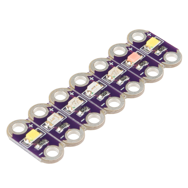SparkFun Electronics - DEV-13903 - DEV BOARD LILYPAD LED STRIP 7CLR