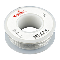 SparkFun Electronics - PRT-08026 - HOOK-UP SOLID 22 AWG WHITE 25'