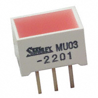 Stanley Electric Co - MU03-2201 - LED RECTANGLE 6X9 RED DIFF 3 PIN