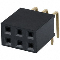 Sullins Connector Solutions - PPPC032LJBN - CONN FMALE 6POS DL .1" R/A GOLD