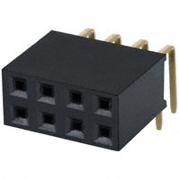 Sullins Connector Solutions - PPPC042LJBN - CONN FMALE 8POS DL .1" R/A GOLD