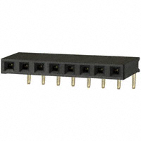 Sullins Connector Solutions - PPPC081LGBN - CONN FEMALE 8POS .100" R/A GOLD