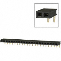 Sullins Connector Solutions - PPPC221LGBN - CONN FEMALE 22POS .100" R/A GOLD