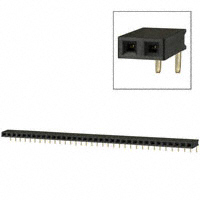 Sullins Connector Solutions - PPPC351LGBN - CONN FEMALE 35POS .100" R/A GOLD