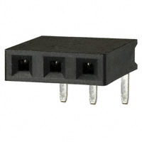 Sullins Connector Solutions - PPTC031LGBN-RC - CONN FEMALE 3POS .100" R/A TIN