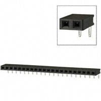 Sullins Connector Solutions - PPTC221LGBN-RC - CONN FEMALE 22POS .100" R/A TIN