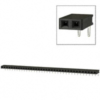 Sullins Connector Solutions - PPTC361LGBN - CONN FEMALE 36POS .100" R/A TIN