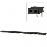 Sullins Connector Solutions - PPTC381LGBN - CONN FEMALE 38POS .100" R/A TIN