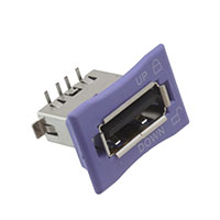 TE Connectivity AMP Connectors - 1-2041531-1 - USB 2.0 RCPT A W/LK SLIDER VT SM