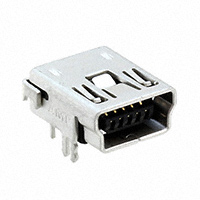 TE Connectivity AMP Connectors - 1734510-2 - MINI USB,RCPT, R/A, DIP, B TYPE,