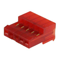 TE Connectivity AMP Connectors - 3-641190-5 - CONN RCPT 5POS 22AWG .100 RED