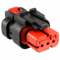 TE Connectivity AMP Connectors - 776523-1 - CONN PLUG ASSY 3POS 18-20AWG RED