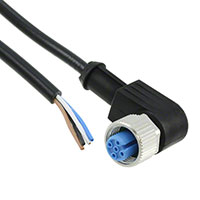 TE Connectivity AMP Connectors - 2273083-1 - M12X1 RA SKT 4P PIGTAIL 1.5M A