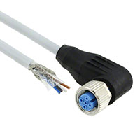 TE Connectivity AMP Connectors - 1-2273099-1 - M12X1 RA SKT 4P PIGTAIL 1.5M A