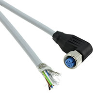 TE Connectivity AMP Connectors - 2273101-1 - M12X1 RA SKT 5P PIGTAIL 1.5M A
