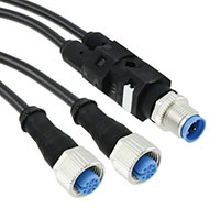 TE Connectivity AMP Connectors - 1-2273107-4 - M12X1 Y PLG/SKT 4P 1.5M A
