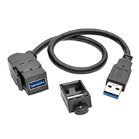Tripp Lite - U324-001-KPA-BK - USB 3.0 ALL-IN-ONE KEYSTONE/PANE