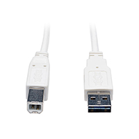Tripp Lite - UR022-006-WH - USB A-MALE TO B-MALE CABLE 6'