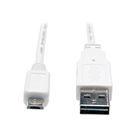 Tripp Lite - UR050-003-WH - 3' USB A TO MICRO B CABLE M/M
