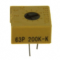 Vishay Spectrol - M63P204KB40 - TRIMMER 200K OHM 0.5W TH
