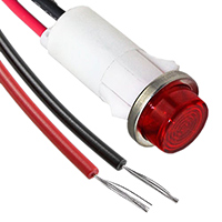 Visual Communications Company - VCC - 1092C1-125VAC - LED PANEL INDICATOR RED 125V