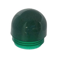 Visual Communications Company - VCC - 25P-326G - LENS GREEN TRANSP DOME FLUTED