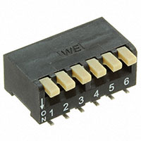 Wurth Electronics Inc. - 418311270806 - SWITCH PIANO DIP SPST 25MA 24V