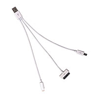 Adafruit Industries LLC - 1514 - USB 3-WAY CHARGING CABLE - IPHON