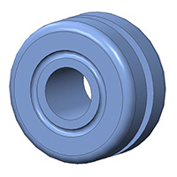 Aearo Technologies, LLC - G-507-C8002 - SCREW GROMMET THRMPL BLUE