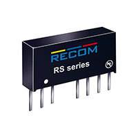 Recom Power - RS-2415S - CONV DC/DC 2W SNGL 15V OUT SIP8