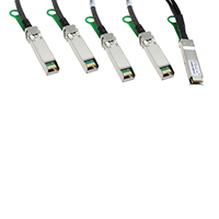 Amphenol Commercial Products - SF-NDAQGJ100G-005M - CABLE SFP+-QSFP+ M-M 5M