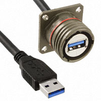 Amphenol PCD - USB3FTV2SA03GACROS - RECEPTACLE POTTED W/ A CODED 0.3