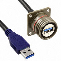 Amphenol PCD - USB3FTV2SA03GASTR - RECEPTACLE POTTED W/ A CODED 0.3