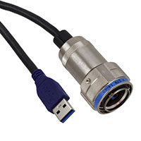 Amphenol PCD - USB3FTV6A10NSTR - PLUG W/ A CODED 1.0 M USB3-A COR